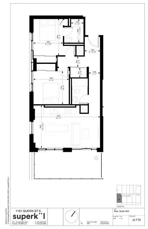 floor plan of the upper level of the house